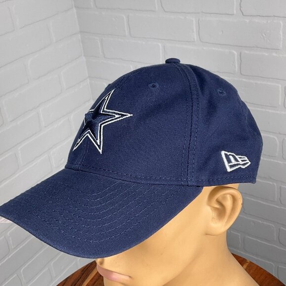 New Era 9Twenty NFL Hat Blue White Adult Dallas Cowboys Stitch Star Core‎ Shore - Picture 1 of 7